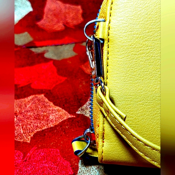 Gold Wallet Purse with Shoulder Strap - Picture 2 of 6